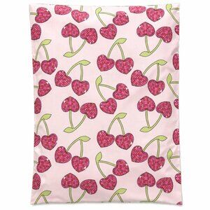 25ct Medium 10 x 13 Cherry Hearts Poly Mailers